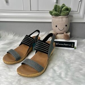 New Women’s Skechers Beverlee Smitten Kitten Wedge Sandal Size 10